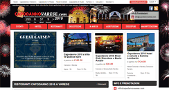 Desktop Screenshot of capodannovarese.com