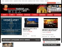 Tablet Screenshot of capodannovarese.com